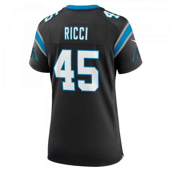 Women's Carolina Panthers Giovanni Ricci Nike Black Team Game Jersey