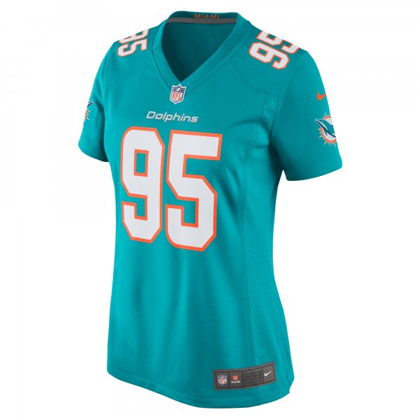 Women's Miami Dolphins Byron Cowart Nike  Aqua  Game Jersey