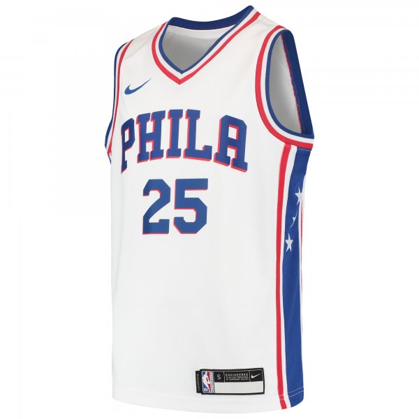 Youth Philadelphia 76ers Ben Simmons Nike White Swingman Jersey