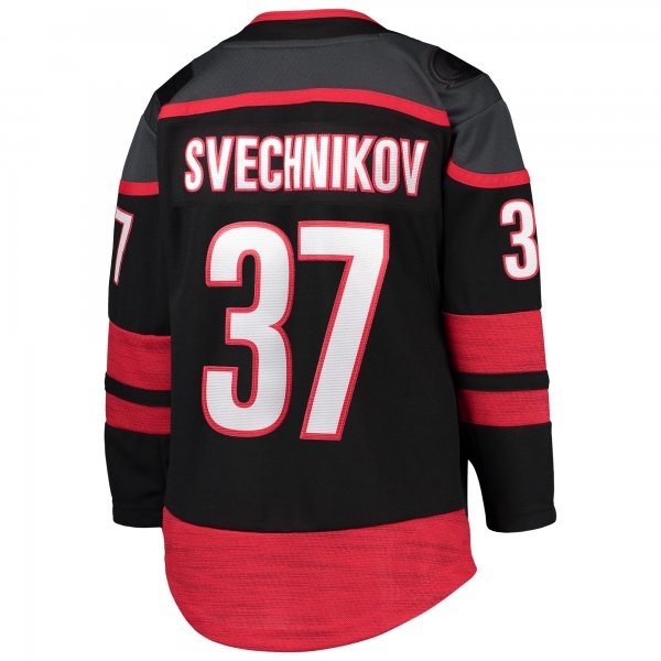 Youth Carolina Hurricanes Andrei Svechnikov Black Home Premier Player Jersey