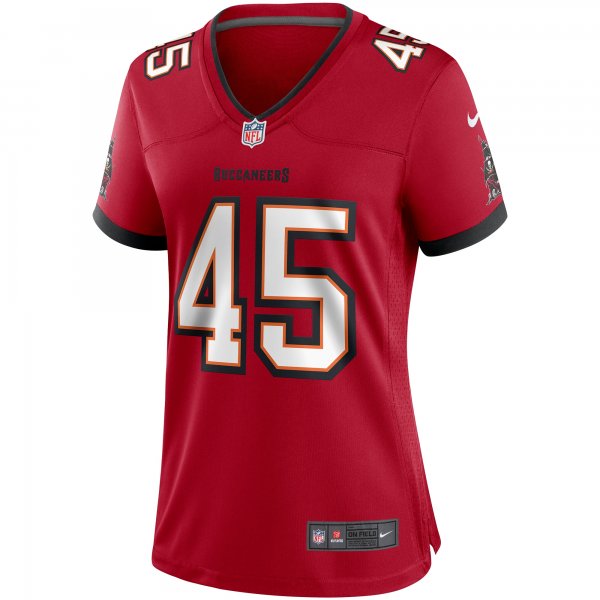 Women's Tampa Bay Buccaneers Devin White Nike Red Game Player Jersey