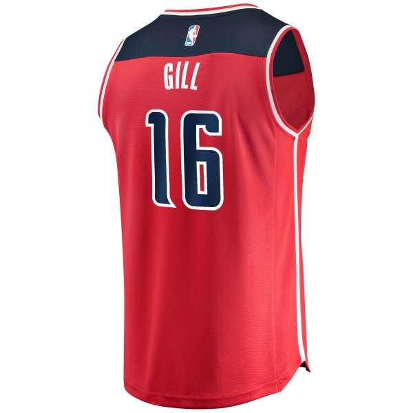 Men's Washington Wizards Anthony Gill Fanatics Red Fast Break Replica Jersey - Icon Edition