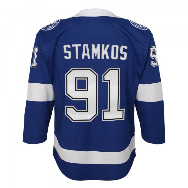 Youth Tampa Bay Lightning Steven Stamkos Blue Home Captain Premier Player Jersey