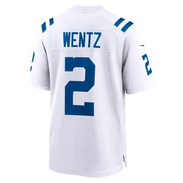 Men's Indianapolis Colts Carson Wentz Nike White Game Jersey