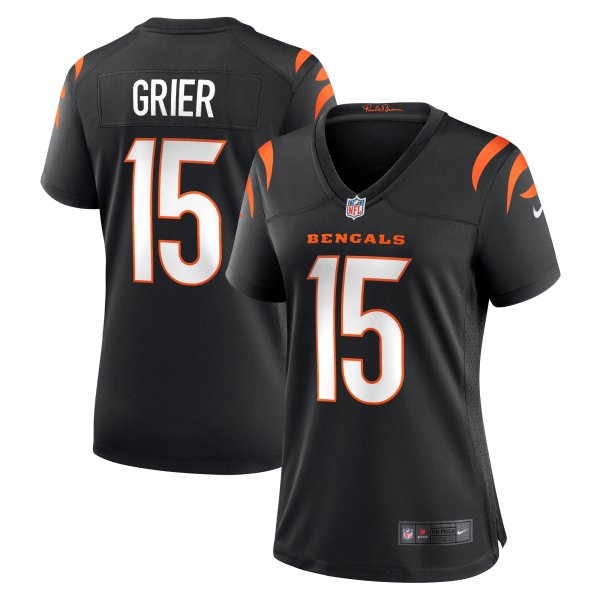 Women's Cincinnati Bengals Will Grier Nike  Black Team Game Jersey