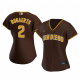 Women's San Diego Padres #2 Xander Bogaerts Brown Cool Base Jersey