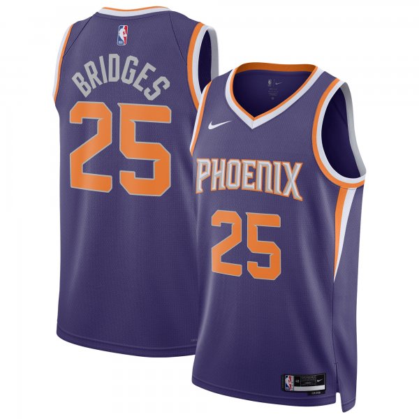 Unisex Phoenix Suns Mikal Bridges Nike Purple Swingman Jersey - Icon Edition