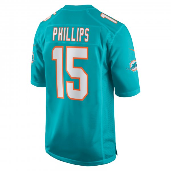 Men's Miami Dolphins Jaelan Phillips Nike Aqua Game Player Jersey