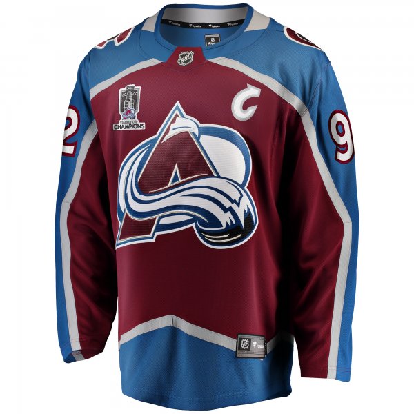 Men's Colorado Avalanche Gabriel Landeskog Fanatics Burgundy Home 2022 Stanley Cup Champions Breakaway Player Jersey