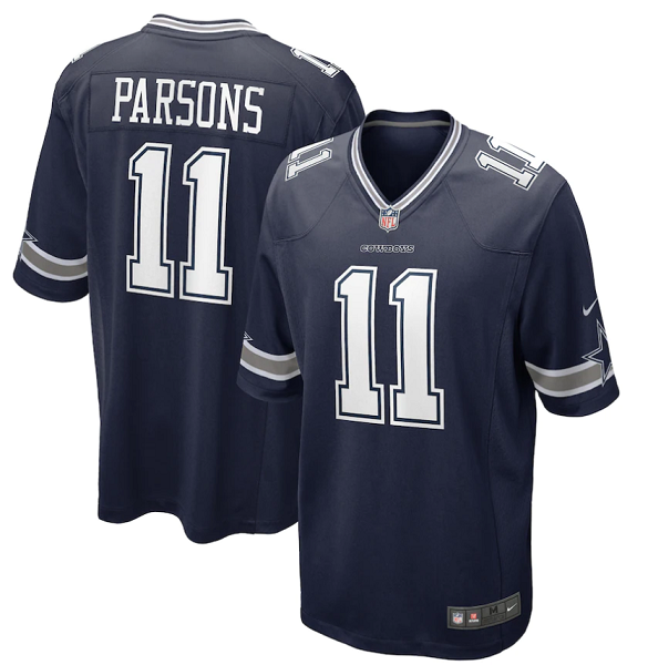 Men's Dallas Cowboys #11 Micah Parsons Nike Navy 2021 NFL Draft First Round Pick Limited Jersey