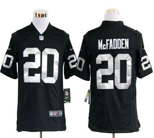 Nike Las Vegas Raiders #20 Darren McFadden Black Team Color Men's Stitched NFL Game Jersey