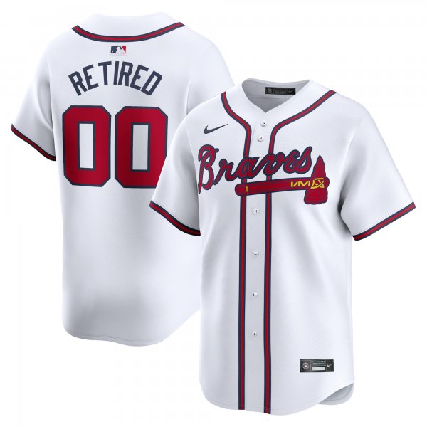 Men's Atlanta Braves Nike White Home Limited Pick-A-Player Retired Roster Jersey