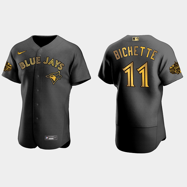 Men's Toronto Blue Jays #11 Bo Bichette 2022 MLB All-Star Game Flex Base Jersey - Black