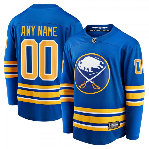 Men's Buffalo Sabres Fanatics Royal Home Breakaway Custom Jersey