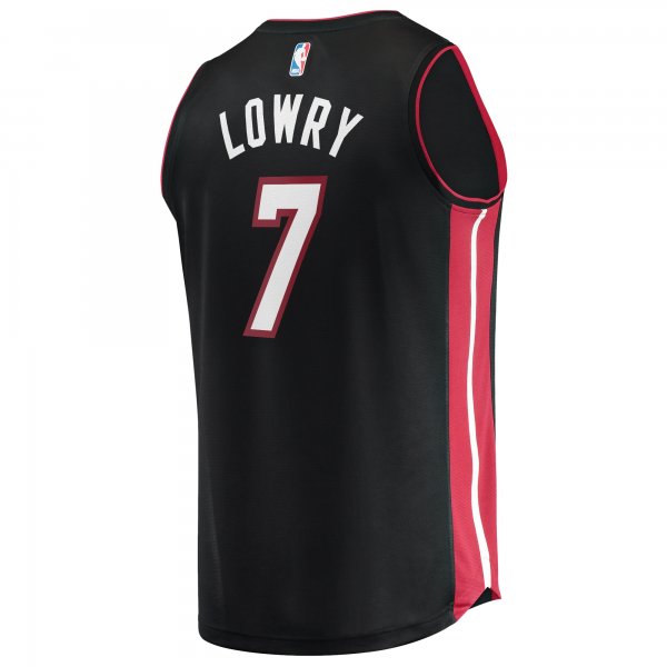 Men's Miami Heat Kyle Lowry Fanatics Black Fast Break Replica Jersey - Icon Edition