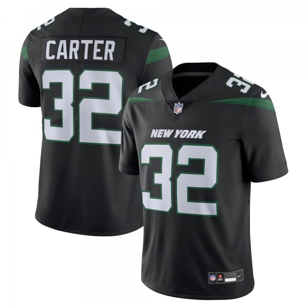 Men's New York Jets Michael Carter Nike Black  Vapor Untouchable Limited Jersey