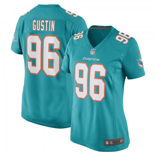 Women's Miami Dolphins Porter Gustin Nike Aqua Game Player Jersey