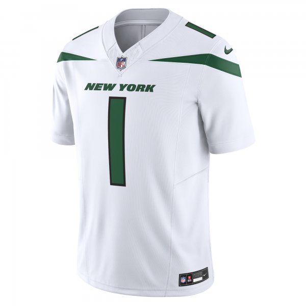 Men's New York Jets Ahmad Sauce Gardner Nike White Vapor F.U.S.E. Limited Jersey