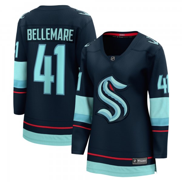 Women's Seattle Kraken Pierre-Edouard Bellemare Fanatics Deep Sea Blue Home Breakaway Player Jersey