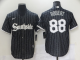 Men's Nike Chicago White Sox #88 Luis Robert Black MLB 2021 City Connect Cool Base Jersey