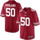 Nike San Francisco 49ers #50 Chris Borland Red Team Color Men's Stitched NFL Limited Jersey