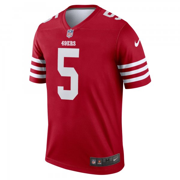 Men's San Francisco 49ers Trey Lance Nike Scarlet Legend Jersey