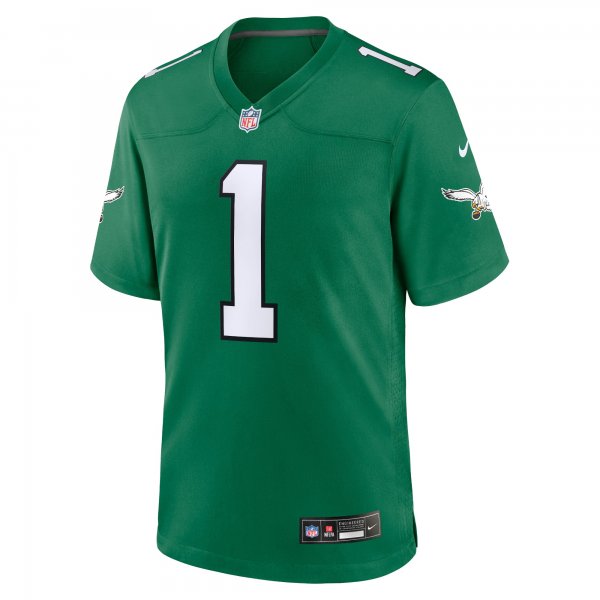 Men's Philadelphia Eagles Jalen Hurts Nike Kelly Green Alternate Game Player Jersey