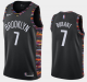 Men's Nike Brooklyn Nets #7 Kevin Durant Black City Edition NBA Jersey