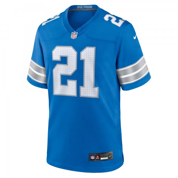 Men's Detroit Lions Amik Robertson Nike  Blue Game Jersey