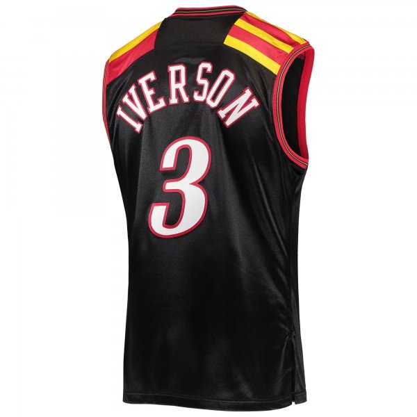 Men's Philadelphia 76ers Allen Iverson Mitchell & Ness Black 2006 Hardwood Classics Jersey