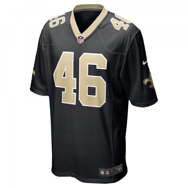 Men's New Orleans Saints Adam Prentice Nike Black Game Player Jersey