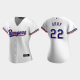 Women's Texas Rangers #22 Jon Gray White MLB Jersey