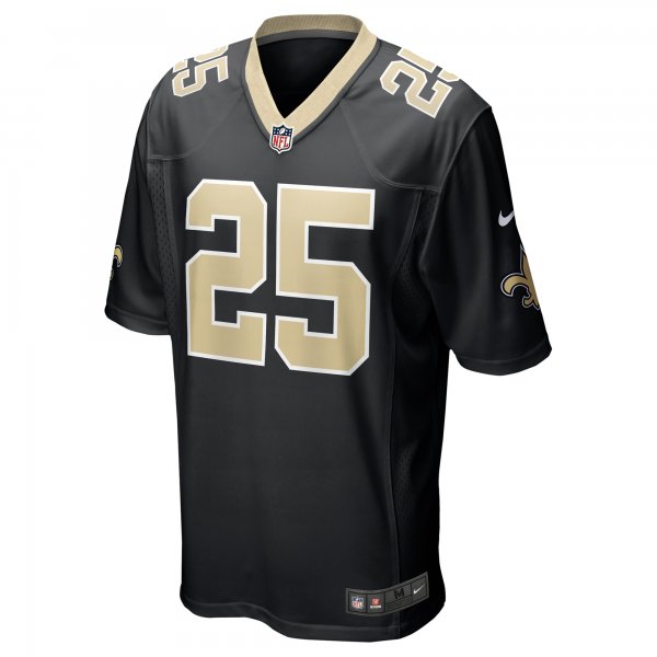 Men's New Orleans Saints Kendre Miller Nike  Black Team Game Jersey