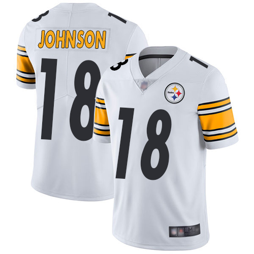 Pittsburgh Steelers #18 Diontae Johnson White Youth Stitched NFL Vapor Untouchable Limited Jersey