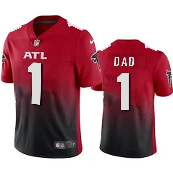 Men's Atlanta Falcons 2020 Red Active Player #1 Dad Limited Stitched NFL Jersey