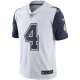 Men's Dallas Cowboys Dak Prescott White Nike Color Rush Vapor Limited Jersey