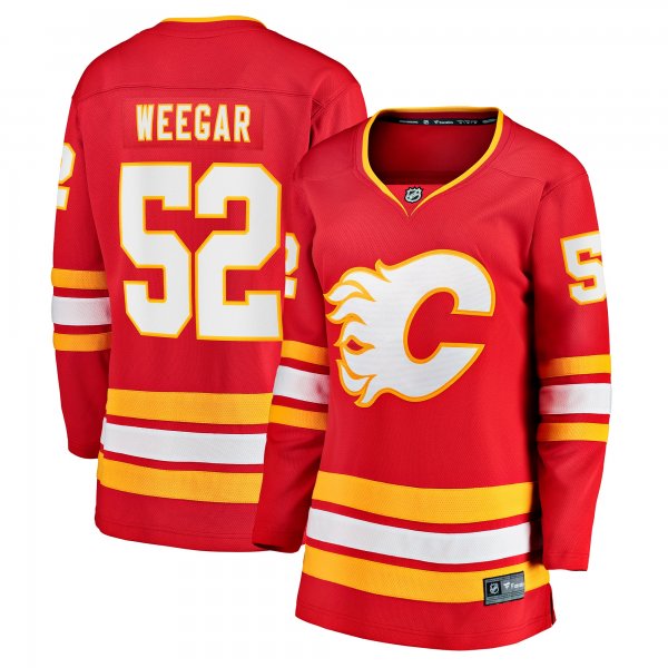 Women's Calgary Flames MacKenzie Weegar Fanatics Red Home Breakaway Player Jersey