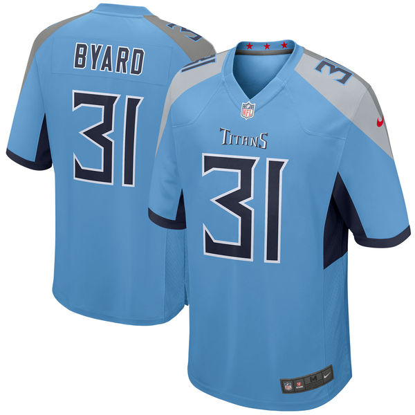 Men's Nike Tennessee Titans #31 Kevin Byard Light Blue New 2018 Game Jersey