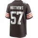 Men's Cleveland Browns Clay Matthews Nike Brown Game Retired Player Jersey