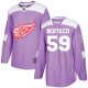 Detroit Red Wings #59 Tyler Bertuzzi Purple Fights Cancer Stitched NHL Jersey