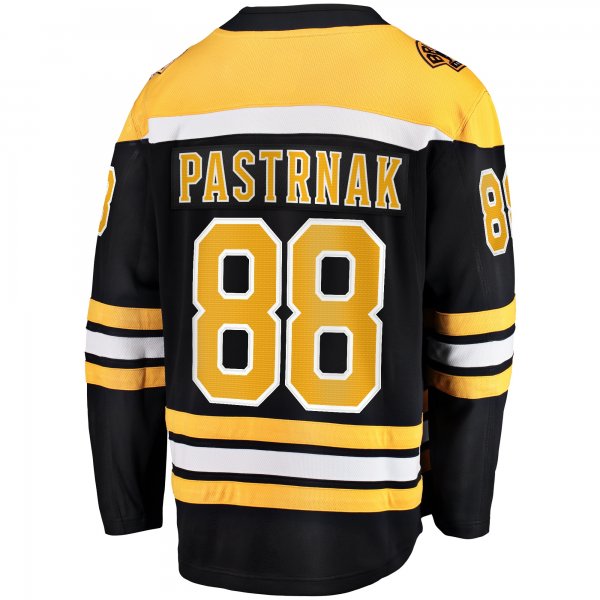 Men's Boston Bruins David Pastrnak Fanatics Black Home Breakaway Jersey