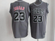 Men's Chicago Bulls #23 Michael Jordan Grey Graystone II Fashion Stitched NBA Jersey