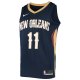 Men's New Orleans Pelicans Jrue Holiday Nike Navy Swingman Jersey