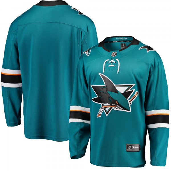 Men's San Jose Sharks Fanatics Teal Breakaway Home Jersey