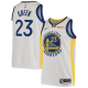 Men's Nike Golden State Warriors #23 Draymond Green White Badge Association Edition NBA Jersey