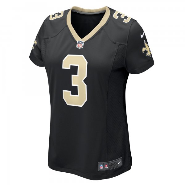 Women's New Orleans Saints Jake Haener Nike  Black Team Game Jersey