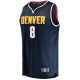 Men's Denver Nuggets Peyton Watson Fanatics Navy 2022 NBA Draft First Round Pick Fast Break Replica Player Jersey - Icon Edition