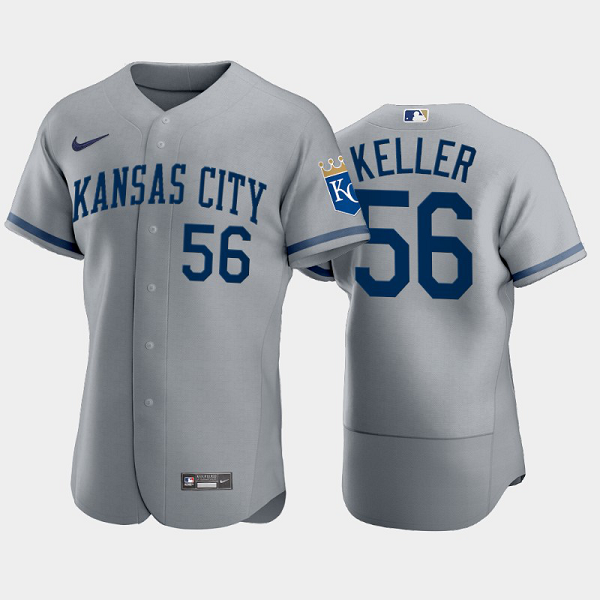 Men's Brad Keller #56 Kansas City Royals 2022 Gray MLB Jersey