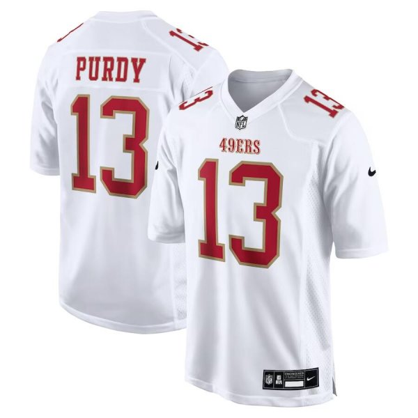 Men's San Francisco 49ers #13 Brock Purdy Nike Tundra White Limited Jersey