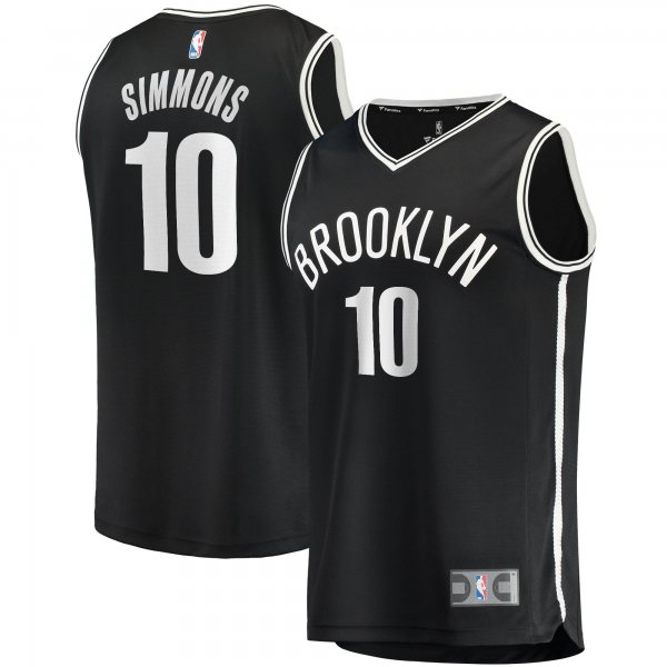 Men's Brooklyn Nets Ben Simmons Fanatics Black Fast Break Replica Jersey - Icon Edition